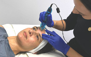 Photo of patient being treated 